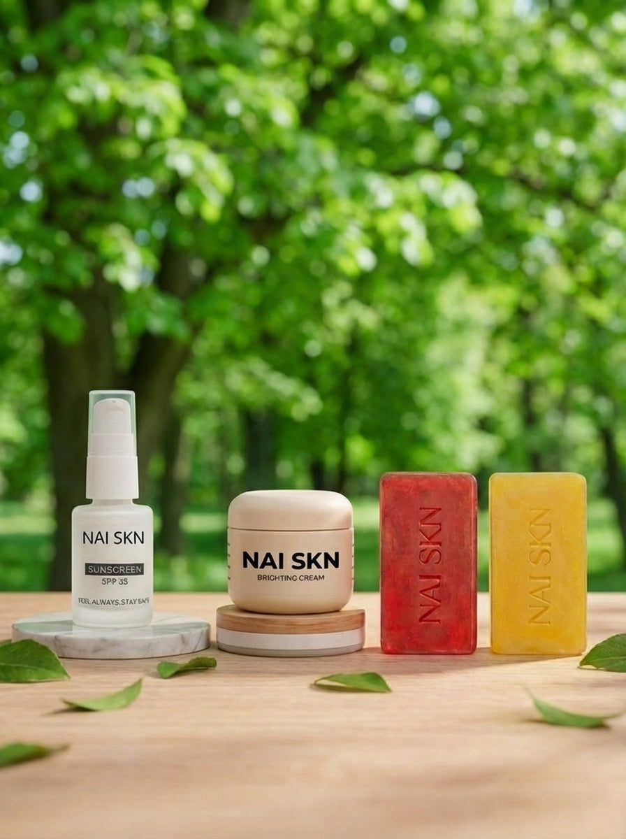 NAI SKN Complete Skincare Kit – Cleanse, Brighten & Protect-Extra Strength