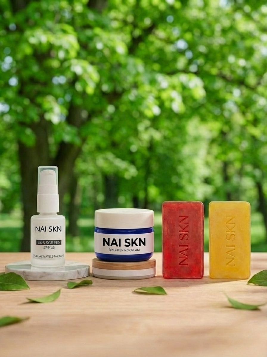 NAI SKN Complete Skincare Kit – Cleanse, Brighten & Protect